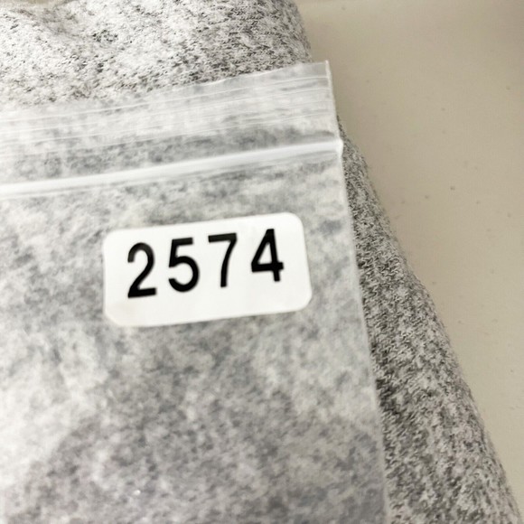 Zara Trafaluc Pearl Studded Sweater Womens Gray 3/4 Sleeve Soft Knit Size Medium - Picture 7 of 7